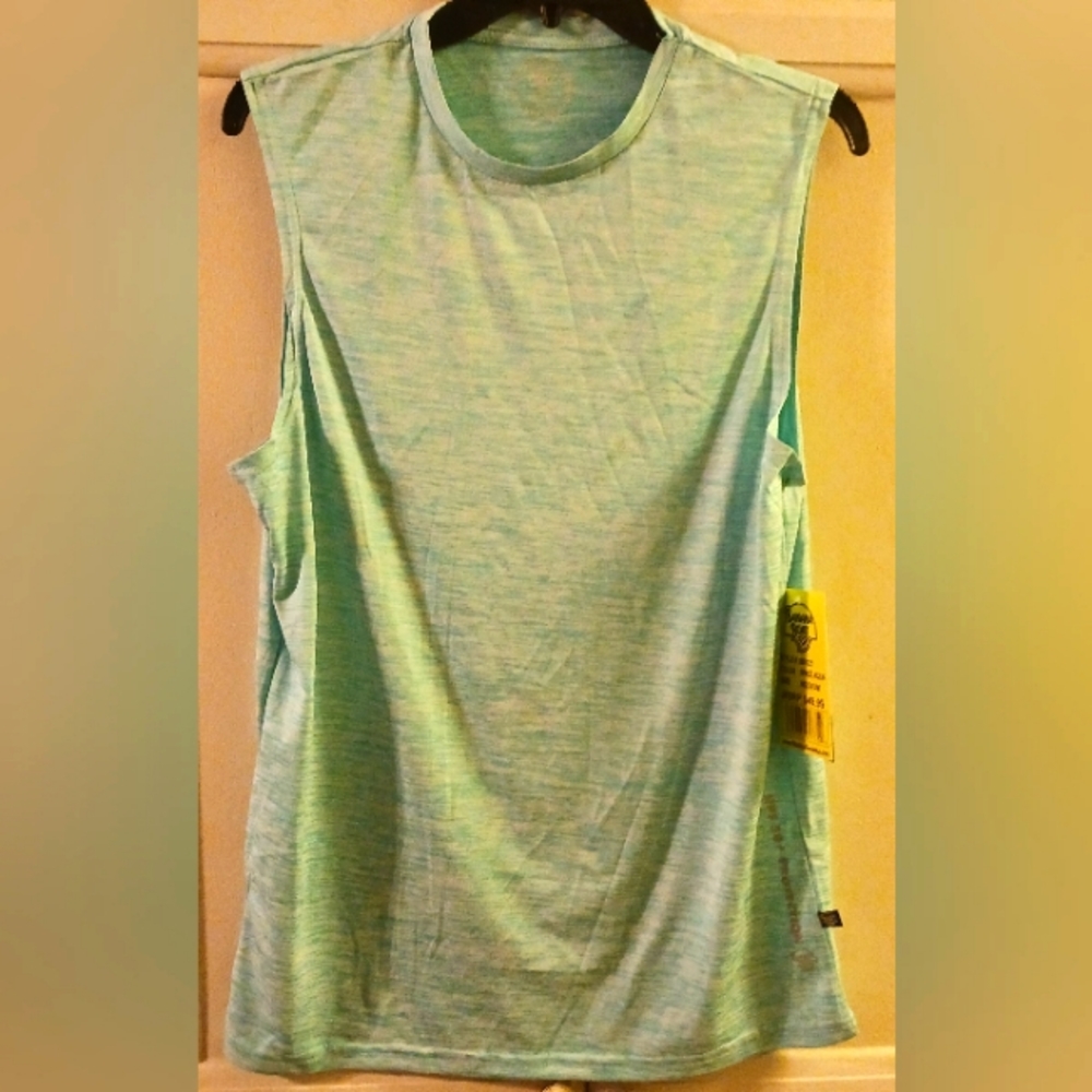 Men's light blue sleeveless muscle tank Sz M
